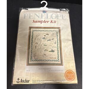 Penelope Counted Cross Stitch Kit Scottish Sampler PSC652 Anchor 1992 Sealed